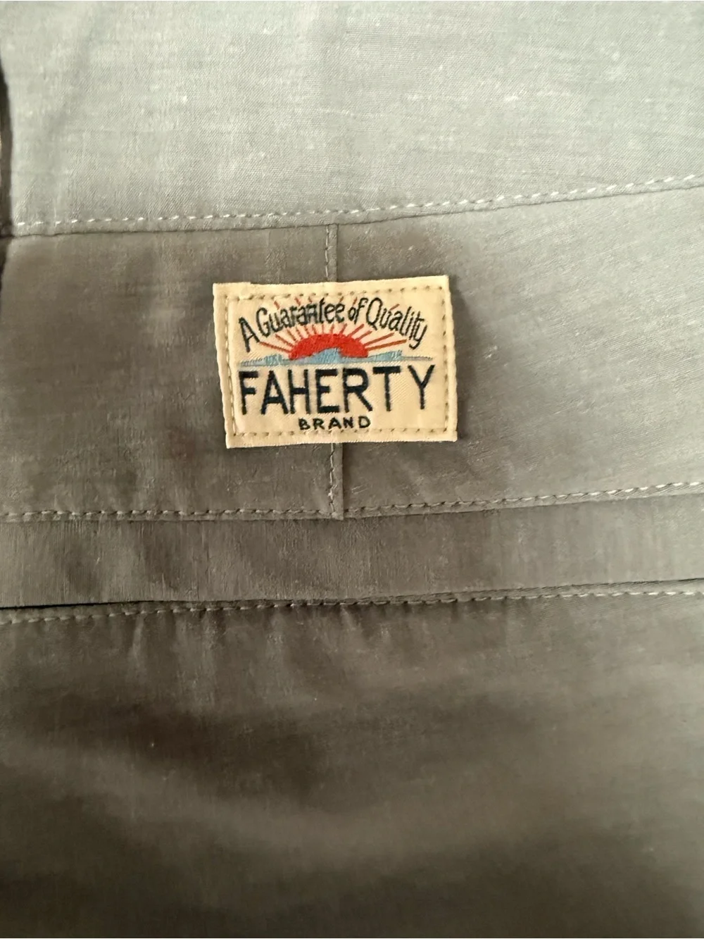 Faherty All Day‎ Shorts Mens 38 Gray Stretch Performance Chino Golf Casual
